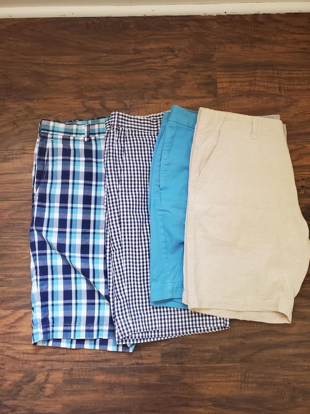 Tailorbyrd Men's Chinos & Plaid Shorts - Aqua, Navy, Turquoise & Khaki
